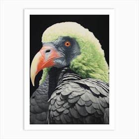 Ohara Koson Inspired Bird Painting California Condor 1 Art Print