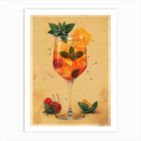 Aperol Spritz Art Print 85 Art Print