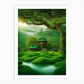 Japanese Garden Art Print