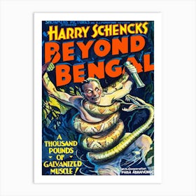 Funny Movie Poster, Beyond Bengal Art Print