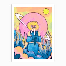 The Space Girl Art Print