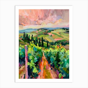 Tuscan Vineyard Art Print