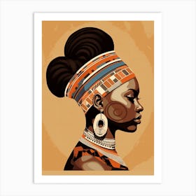 African Tales 4 Art Print