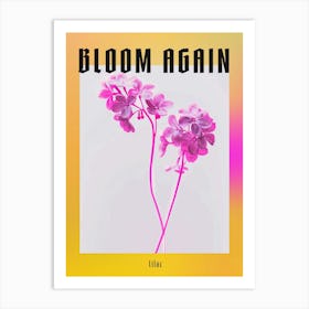 Hot Pink Lilac 3 Poster Art Print