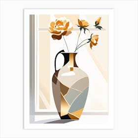 Abstract Japandi Vase Art Print