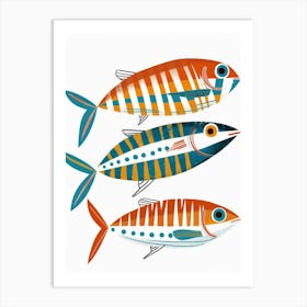 Three Fish 3 Art Print