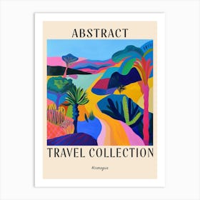 Abstract Travel Collection Poster Nicaragua 1 Art Print