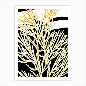 Acropora Aculeus Linocut Art Print