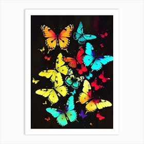 Colorful Butterflies 88 Art Print