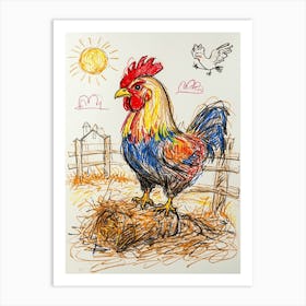 Rooster Art Print