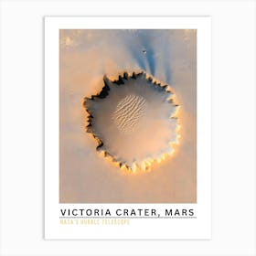 Victoria Crater, Mars Art Print