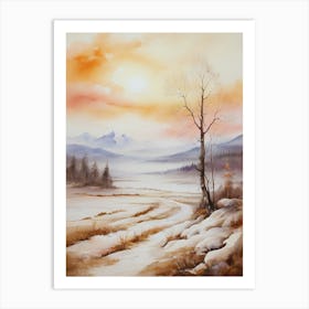 Winter Landscape 46 Art Print