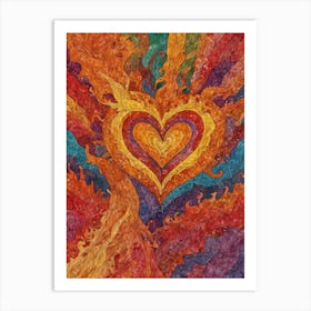 Heart Of Fire 35 Art Print