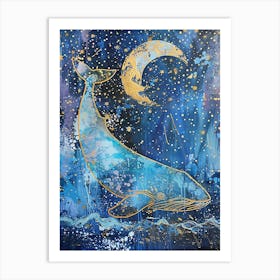 Whale In The Sky 2 Art Print