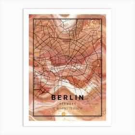 Berlin Map Art Print