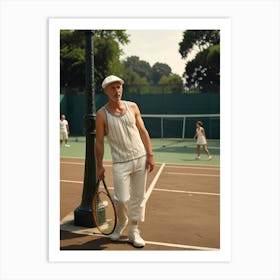 Tennis Player Art Print