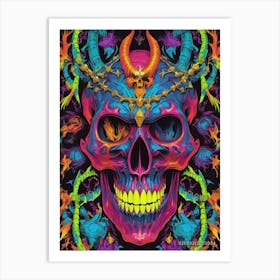 Skull Of Demons Art Print