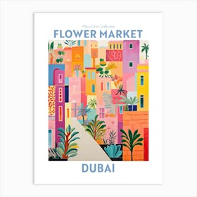 Dubai Flower Market Floral Art Print Travel Print Plant Art Modern Style Art Print