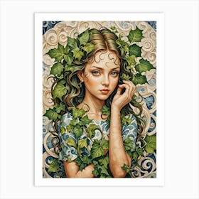 Swirly Ivy Art Print