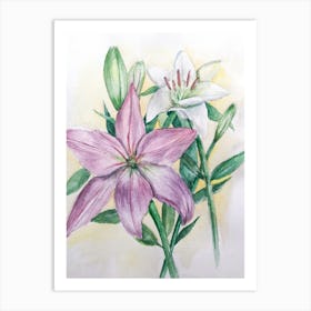 Lily Painting Art Print