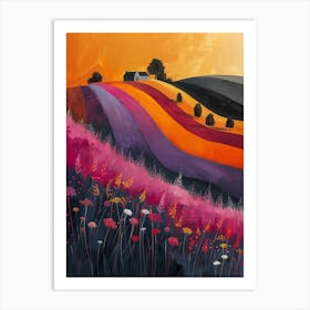 Field Of Flowers Art Print