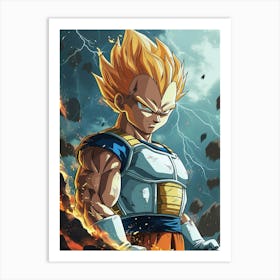 Dragon Ball Z Wallpaper 39 Art Print