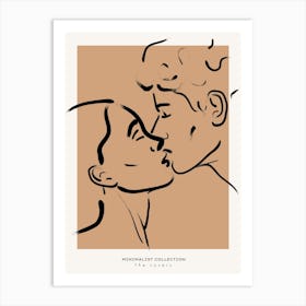 Kissing Couple 5 Art Print