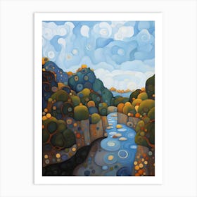 River Of Blue Art Print