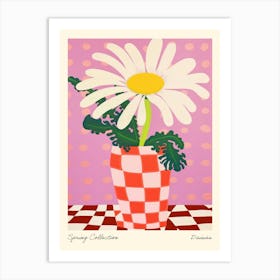 Spring Collection Daisies Flower Vase 2 Art Print