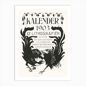 Announcement For Calendar 1903, Theo Van Hoytema Art Print