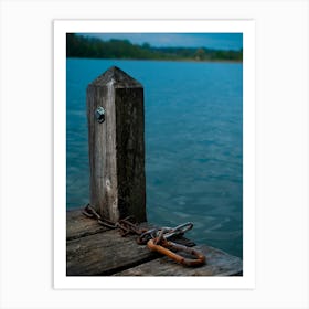 Dock at Chiemsee Art Print