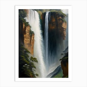 Tequendama Falls, Colombia Peaceful Oil Art  (1) Art Print