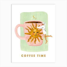 Coffee Hug Art Print