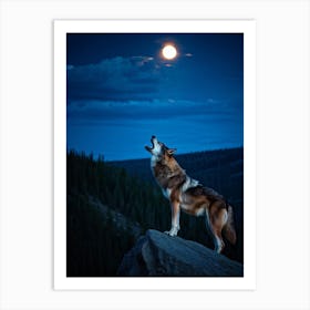 Howling Wolf 11 Art Print