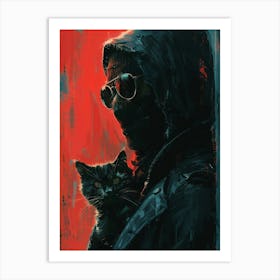 'Black Cat' 1 Art Print