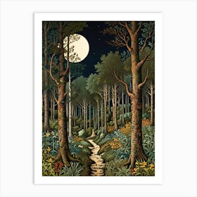 William MorrisPath Through The Woods Art Print