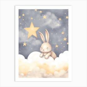 Sleeping Baby Bunny 7 Art Print
