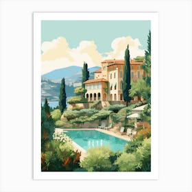 Villa Medici Italy  Illustration 2 Art Print