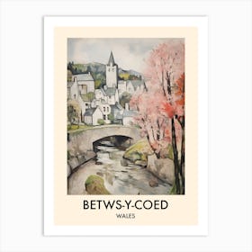 Betws Y Coed (Wales) Painting 3 Travel Poster Art Print