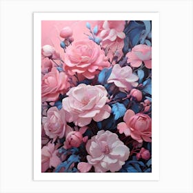 Pastel Flowers #1 Art Print