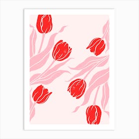 Red Tulips 4 Art Print