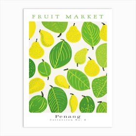 Durian Fruit Poster Gift Penang Market Art Print