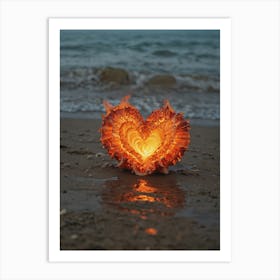 Heart Of Fire 37 Art Print