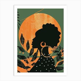 Silhouette Of African Woman - city wall art, colorful wall art, home decor, minimal art, modern wall art, wall art, wall decoration, wall print colourful wall art, decor wall art, digital art, digital art download, interior wall art, downloadable art, eclectic wall, fantasy wall art, home decoration, home decor wall, printable art, printable wall art, wall art prints, artistic expression, contemporary, modern art print, unique artwork, Art Print