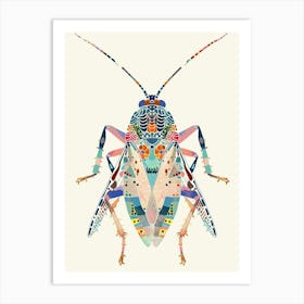 Colourful Insect Illustration Aphid 11 Art Print