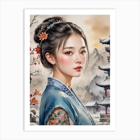 Chinese Girl 3 1 Art Print