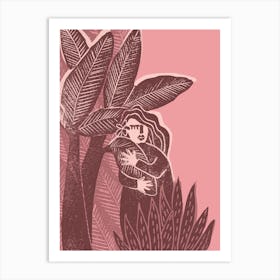 Love Affair With Banana Leaf Art Print