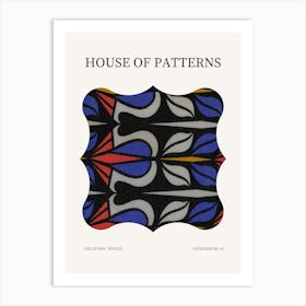 Textile Pattern Poster 10 Art Print