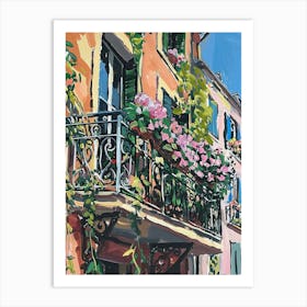 Balcony Painting In London 3 Art Print