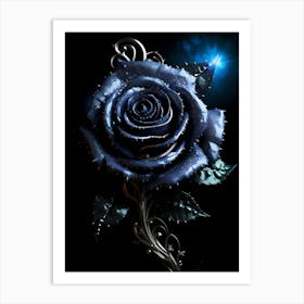 Blue Rose 7 Art Print